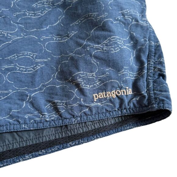 Patagonia Mens Swim Trunks Medium Shorts Solid Navy Blue Drawstring Waist - Picture 7 of 7